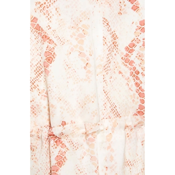 Anthropologie Heather Snake Print Trench Coat M - Picture 12 of 15